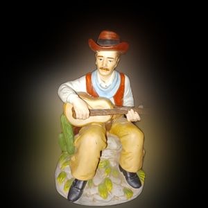 Cowboy playing guitar
